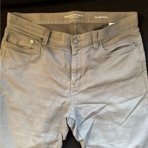 Banana Republic Gray Athletic Tapered Jeans